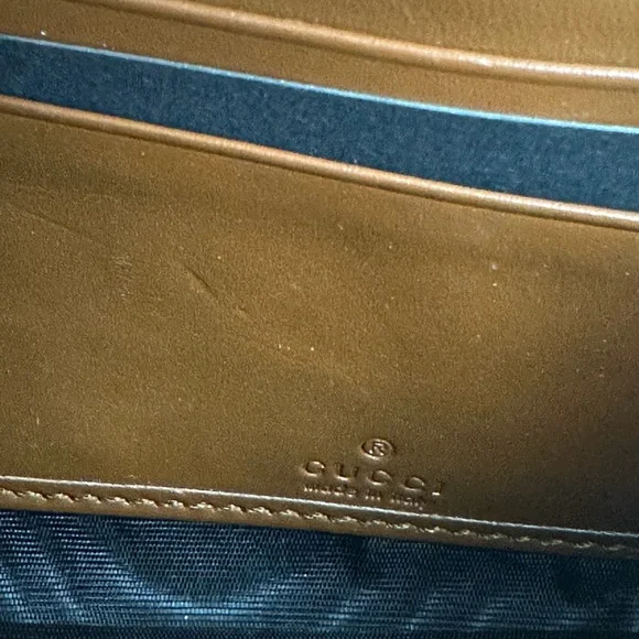 Gucci Padlock GG Supreme Monogram Chain Wallet WOC / Shoulder / Crossbody Bag - Picture 14 of 16